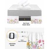 Florals Butter-Fly Bed Skirt Queen Size 16 Inch Drop, Adjustable