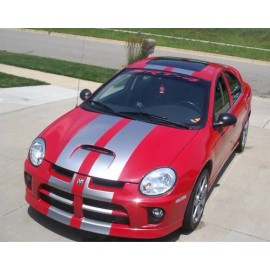 Oracal material Rally Stripe Stripes graphics decals Dual 10" Fits Dodge Neon SRT-4 SRT SRT4