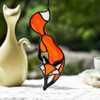 BOXCASA Fox Stained Glass Suncatcher for Window,Fox Gifts for Men