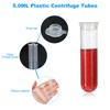 PATIKIL 5ML Plastic Centrifuge Tubes, 300 Pcs Round Bottom Centrifuge