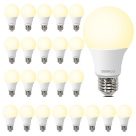 DEGNJU A19 LED Light Bulbs, 60 Watt Equivalent LED Bulb, 2700K Warm White 800Lumen Light Bulb 8.5W, Non-Dimmable Lighting E26 Base, CRI 80+, 15000+ Hours Lifespan, Pack of 24