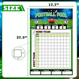 OHOME Football Party Decorations - 2 Pack Football Pool Poster - 27.5 x17.7 Inch - Football Party Supplies Favors | Football Banner | Super Games Bowl Accessories | Football Birthday Party Decorations
