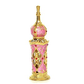 Empty Refillable Perfume Bottle for Perfumes & Essential Oils when travel 12ML (Pink)