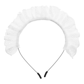 GALPADA Lolita Lace Headband for Women and Girls Maid Anime Cosplay Headwear Maid-Inspired Hair Accessory Cosplay Props