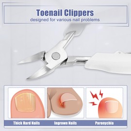 VOCOSTE Cuticle Nipper, Cuticle Nipper, Cuticle Nipper, Cuticle Treatment, Nail Care, Stainless Steel, 5.1 x 3.1 inches (13 x 8 cm), White