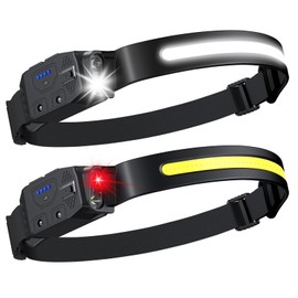 LHKNL Rechargeable Headlamp 2Pcs-230° Wide Beam Head Lamp,Hard Hat Light