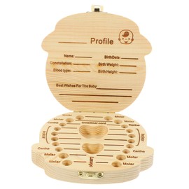 Totority Keepsake Tooth Box Tooth Storage Organizer for Boys and Girls for Showers and Birthdays Unique