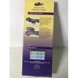 Bell-Horn Bell Horn Elastic Left Hand Wrist Brace in Brown / Tan Left Small S