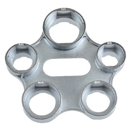 Aerator Mounting Key, Universal Aerator Service Key, Zinc Alloy Aerator Universal Key, Replacement Aerator Tap Sieve Aerator Key Tool (Silver)