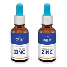 Zinc Gotas Sheló Nabel, Pack con 2 para tu Bienestar, 30 mL Sin Sabor                                                                                 