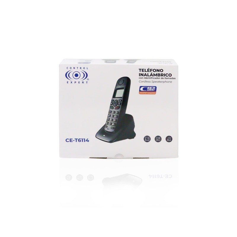 CONTROL EXPERT Teléfono Inalámbrico con Pantalla LCD identificador DE Llamadas