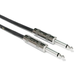 ExcelValley - 1 Piece - Guitar Instrument Mono Patch Cables Lead 6.35mm 1/4" Straight/Straight [Black | 300 cm - 118.11"]