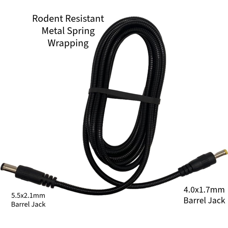 Hillcamz Rodent Resistant Armored Solar Panel Connector Cable Compatible with