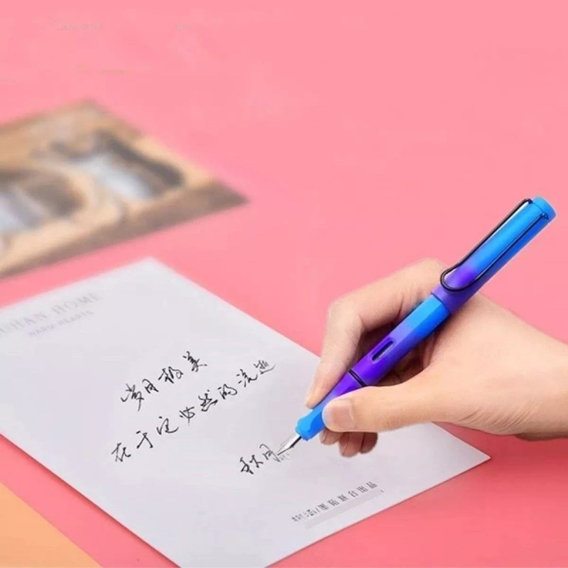 Veraly Pluma Estilográfica Punta Fina 1mm + Tinta/ Rellenable 1pz