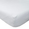 HOMESCAPES Luxury Flannelette White Brushed Cotton Fitted Sheet, Heavy weight