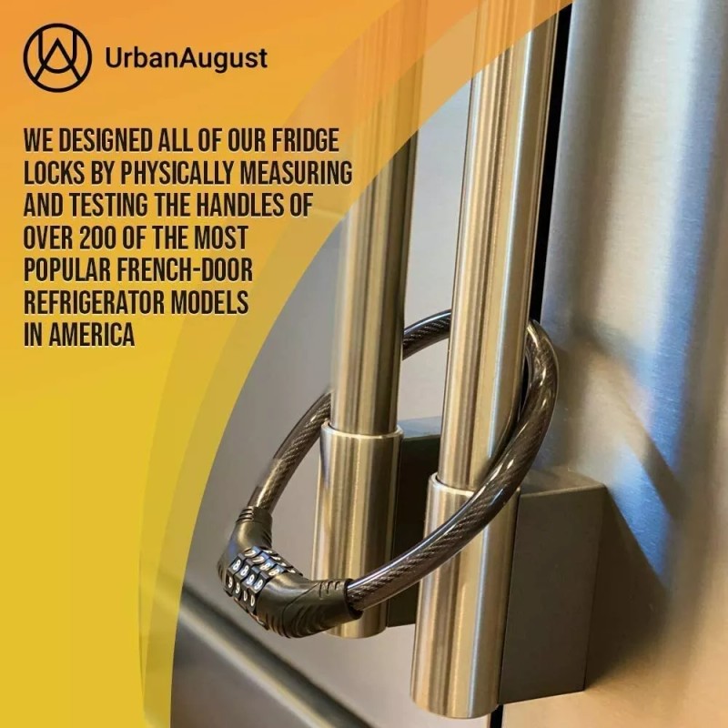 Urban August Refrigerator & Cabinet Lock: For French-door & side