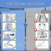 Raised Bidet Toilet Seat Elongated 18.5" – Soft Close, Dual