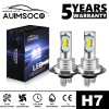 AUIMSOCO 2x H7 LED Headlight Super Bright Bulbs Kit 8000K