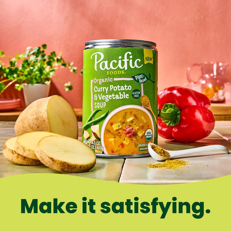 Pacific Foods Organic Curry Potato and Vegetable Soup, 16.3 oz