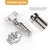 Furniware 2 pcs Soft Close Cabinet Hinges,110°Inset Cupboard Wardrobe Doors
