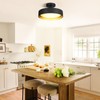 SunRider Semi Flush Mount LED Ceiling Light Fixture, 12-inch 25W