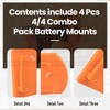 8-Pack Battery Wall Mount Holder & Drill Tool Mount -