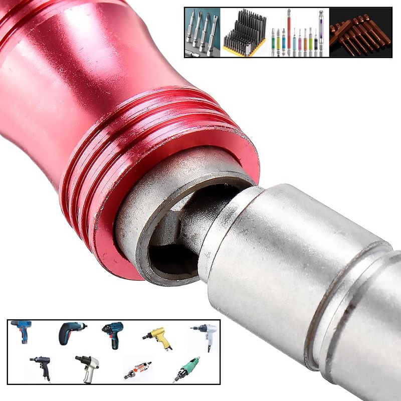 Kigauru 11Pcs Adjustable Pivot Bit Holder 1/4 Inch Hex Shank