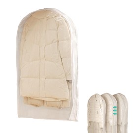 MHwan Kleidersack, Komprimierbarer Kleidersäcke, Bietet Platz für 3–4 Dicke Daunenjacken, Platzsparend, Staub- und Feuchtigkeitsbeständiger, Waschbar und Wiederverwendbar, 110 x 60 x 15 cm