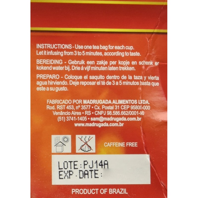 Madrugada - Boldo Tea 10 tea bags - 0.5oz (PACK