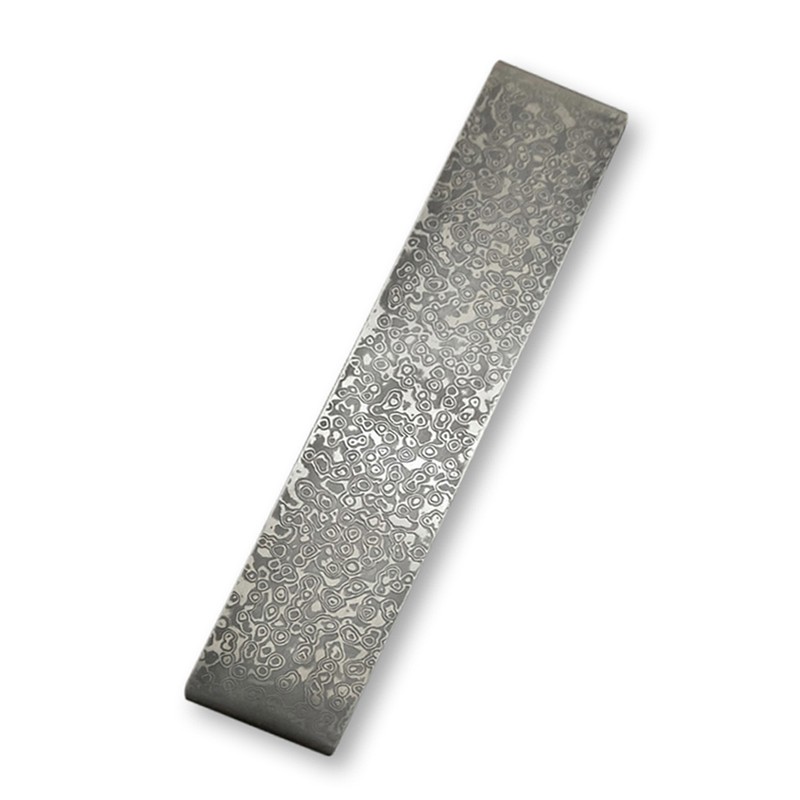 Damascus Steel Billet Patterned Steel Cutter Embryo Forging Materials Quenched