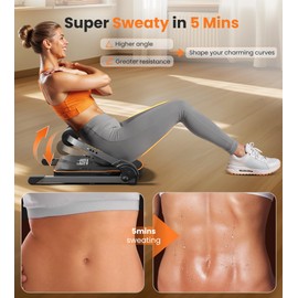 Niceday Ab Workout Equipment, Sit Up Exercise Equipment for Core Workout, Ab Trainer Machine for Home, Ab Crunch Machine for Home Exercise, Sit Up Machine with 330 LBS Weight Capacity