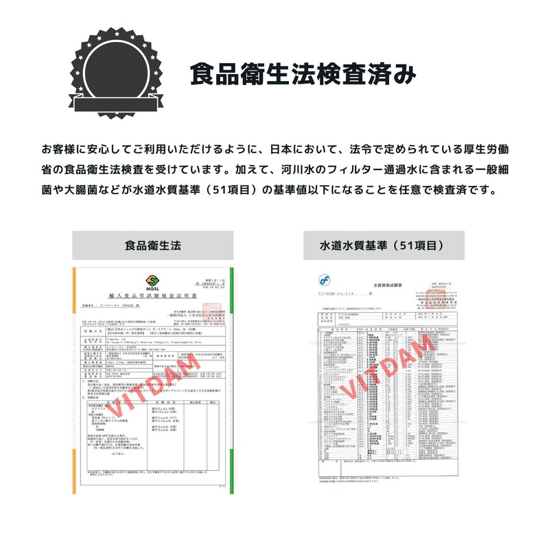 VITDAM Portable Water Filter Bottle, 30.9 fl oz (860 ml),