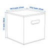 powerking Fabric Storage Box Bins, 2 Pack Foldable Cloth Storage