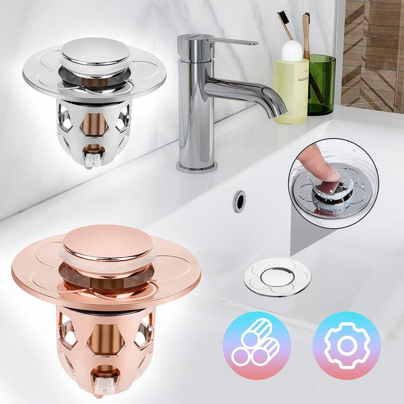 Magik 2-4 Pcs Bathroom Sink Stopper Pop Up Drain Plug