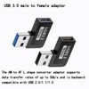 rgzhihuifz 2 Pack USB 3.0 Adapter 90 Degree Male to