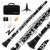 MoResolune B Flat Clarinet for Beginner, Student Clarinet Nickel-plated with