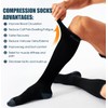4 Pairs Compression Socks for Women and Men-Circulation Best Support