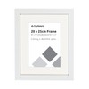 Clay Roberts Photo Picture Frame 8x10, White, Freestanding and Wall