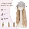 Hat Wig for Women, Wig Cap with Hair Attached,Quick-drying Baseball