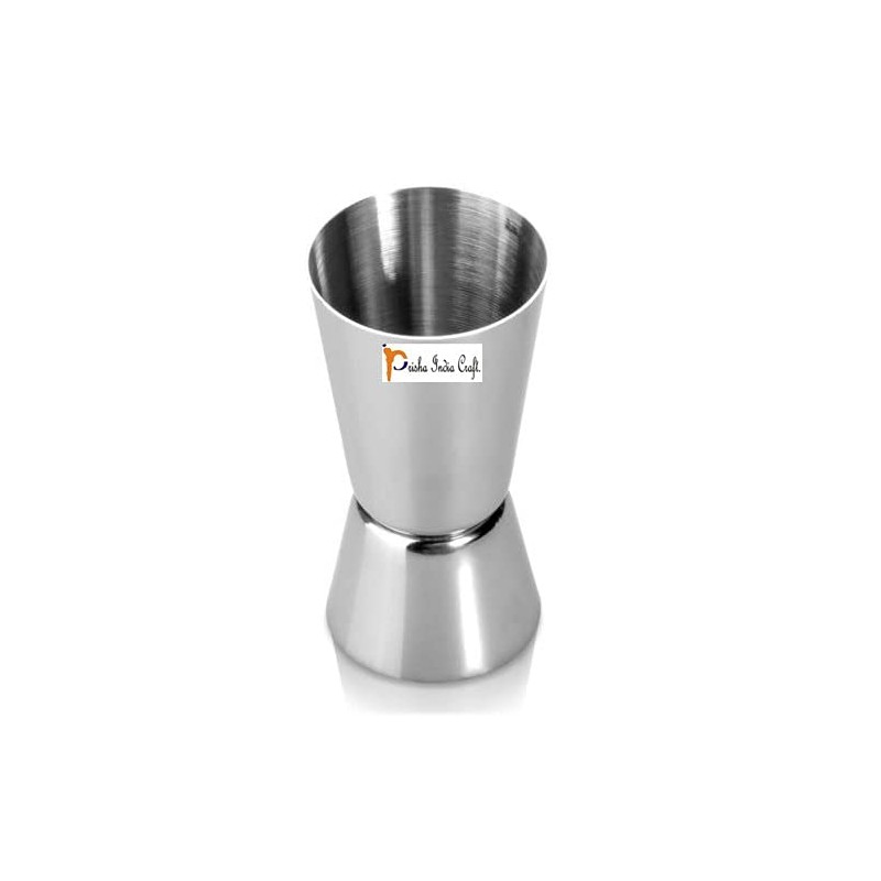 Prisha India Craft Stainless Steel Jigger Shots Peg Measurer Capacity-75