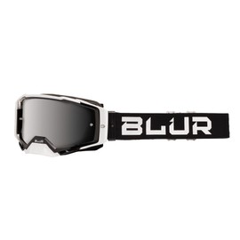 BLUR B-40 Goggle Black/White With Radium Silver Lens
