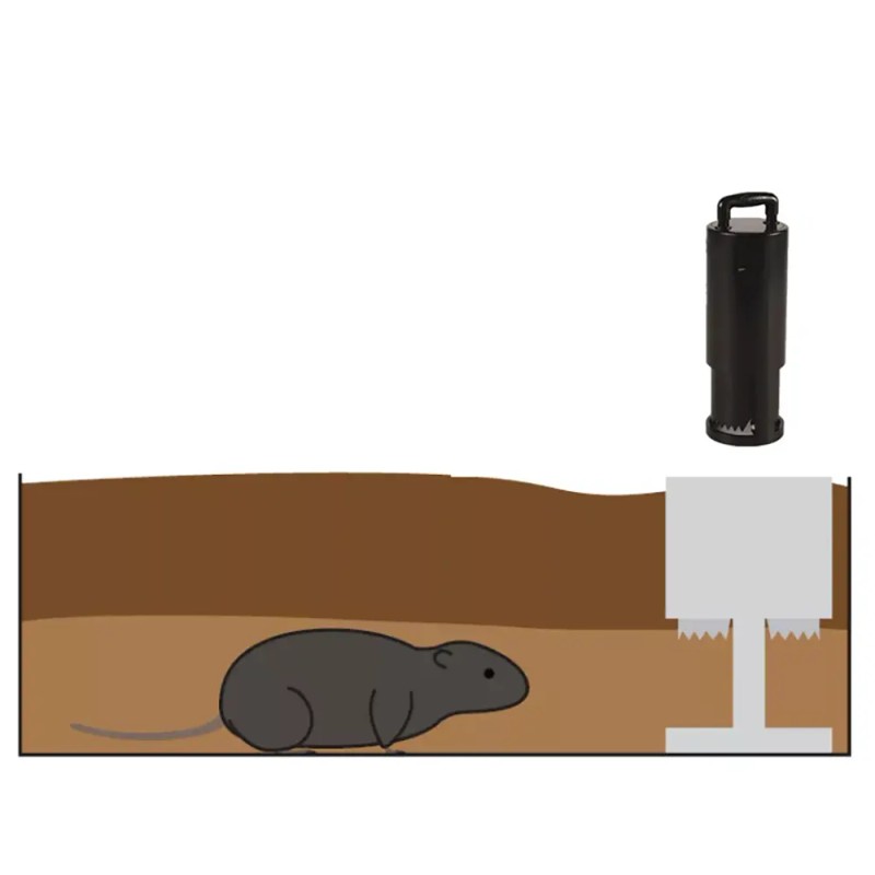 NUU YOU Gopher Mole Vole Tunnel Trap Sensitive Trapper Eco