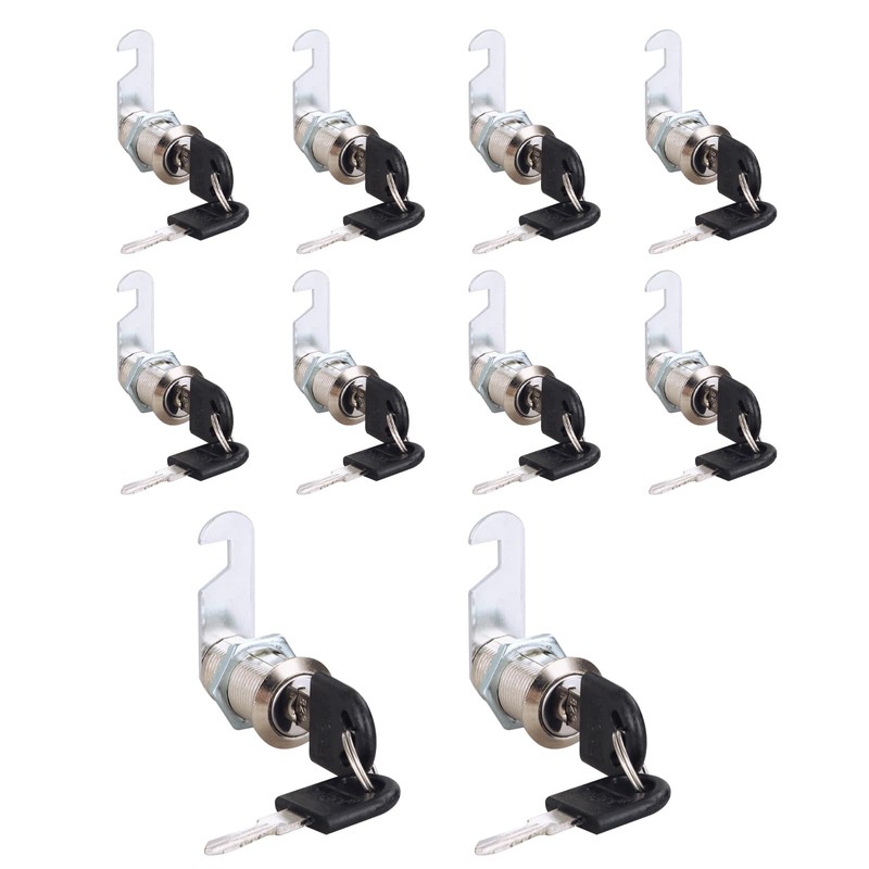 VIDETOL 10 Pack Security Cam Lock, 30mm Cabinet Locks with