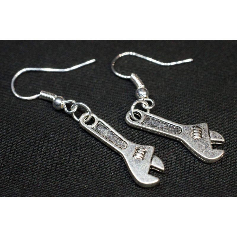 Miniblings Adjustable Spanner Earrings Workshop Mini Handmade Fashion Jewellery I