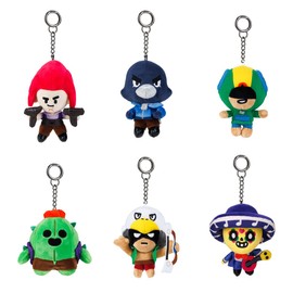 P.M.I. Brawl Stars Clip On Plush Characters 13 cm (S1) (Random) (BRW7004)