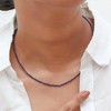 Gempires Orange Carnelian Beads Dainty Choker Necklace Real Crystal July
