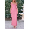 PRETTYGARDEN Women's Summer Long Formal Wedding Guest Dress Sleeveless Ruffle