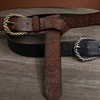 HiiFeuer Viking Fenrir Embossed Faux Leather Buckle Belt Medieval Knight