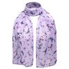 Basic Sense Butterfly chiffon Neck scarf, Lilac