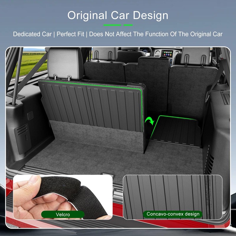xipoqix 7&8 Seats Cargo Mat Compatible with 2003-2017 Ford Expedition